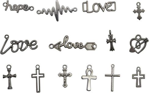 Mixed Charms Silver DIY Charms Pendants Wholesale Bulk Lots Jewelry Making Charms for DIY Crafting, Necklace Bracelet Jewelry Making Accessory in Saudi Arabia