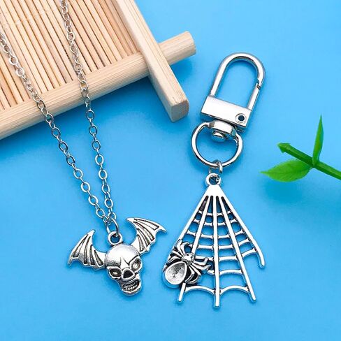 Youdiyla 32Pieces Bat Series Antique Silver Pendant Jewelry Making DIY Keychain Earrings Pendant Various Design Charms for Jewelry Making Bracelets Necklace (SN646) in Saudi Arabia