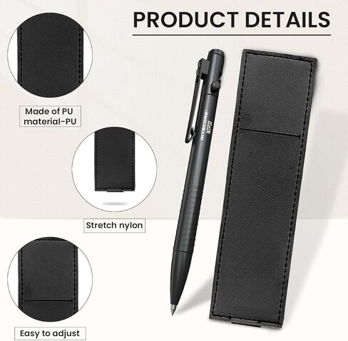 Elastic Notebook Strap Holder PU Leather Adjustable Pen Sleeve Pen Clip Holder Strap for Two Pens in Saudi Arabia