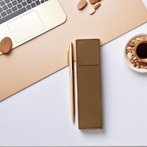 Elastic Notebook Strap Holder PU Leather Adjustable Pen Sleeve Pen Clip Holder Strap for Two Pens in Saudi Arabia