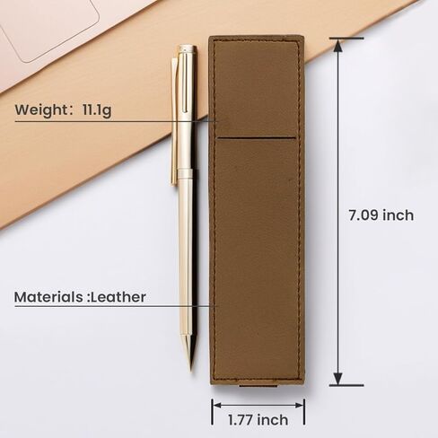 Elastic Notebook Strap Holder PU Leather Adjustable Pen Sleeve Pen Clip Holder Strap for Two Pens in Saudi Arabia