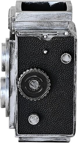 Camera Pen Holder Makeup Brush Holder Resin Retro Desk Organizer for Office,School and Home (Black) in Saudi Arabia