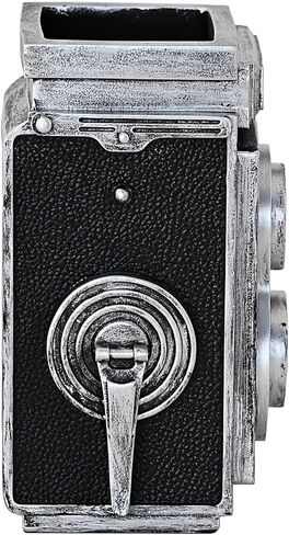 Camera Pen Holder Makeup Brush Holder Resin Retro Desk Organizer for Office,School and Home (Black) in Saudi Arabia