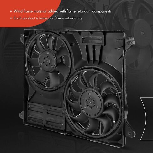 A-Premium Engine Radiator Cooling Fan Assembly with Brushless Motor Compatible with Select Ford Models - Edge 2015 2016 2017 2018 - Replace# F2GZ8C607A in Saudi Arabia