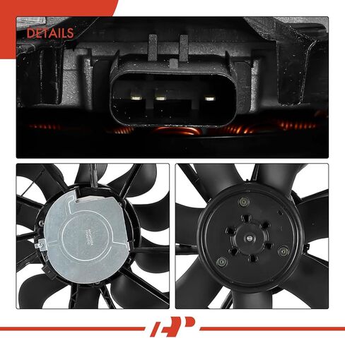 A-Premium Engine Radiator Cooling Fan Assembly with Brushless Motor Compatible with Select Ford Models - Edge 2015 2016 2017 2018 - Replace# F2GZ8C607A in Saudi Arabia