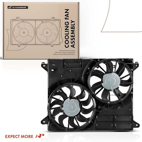 A-Premium Engine Radiator Cooling Fan Assembly with Brushless Motor Compatible with Select Ford Models - Edge 2015 2016 2017 2018 - Replace# F2GZ8C607A in Saudi Arabia