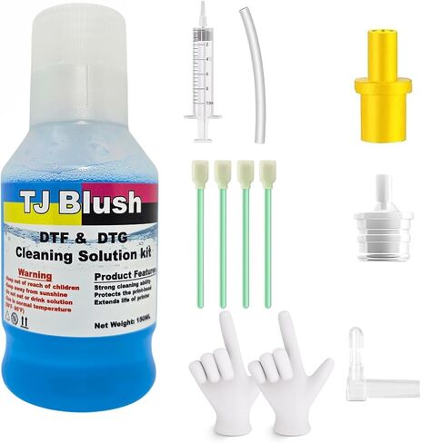 150ml Printhead Cleaning kit for Epson, Head Cleaning Kit for DTF, Inkjet Printer Head Cleaning Kit for Brother, Print Cleaner Kit Nozzle for Canon. in Saudi Arabia