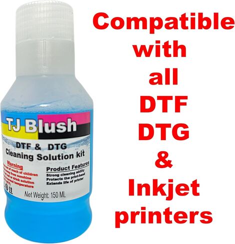 150ml Printhead Cleaning kit for Epson, Head Cleaning Kit for DTF, Inkjet Printer Head Cleaning Kit for Brother, Print Cleaner Kit Nozzle for Canon. in Saudi Arabia