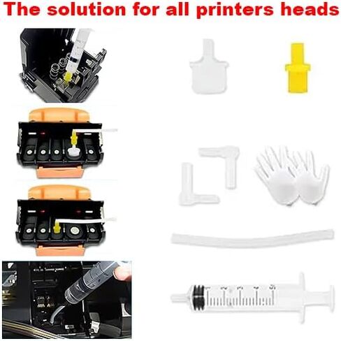 150ml Printhead Cleaning kit for Epson, Head Cleaning Kit for DTF, Inkjet Printer Head Cleaning Kit for Brother, Print Cleaner Kit Nozzle for Canon. in Saudi Arabia