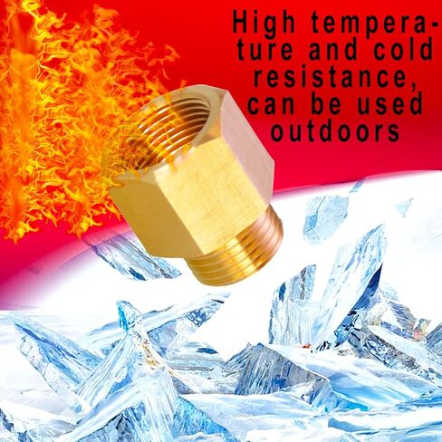 تجهيزات الأنابيب النحاسية AOPANDA، محول تركيب 1/8 إلى 1/4 NPT، أنبوب ذكر 1/8 NPT × أنبوب أنثى 1/4 NPT (4 عبوات). in Kuwait