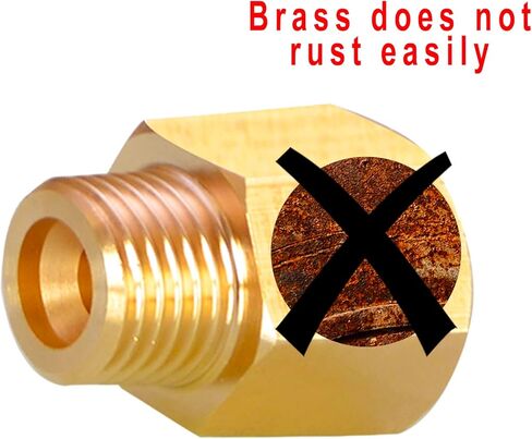 تجهيزات الأنابيب النحاسية AOPANDA، محول تركيب 1/8 إلى 1/4 NPT، أنبوب ذكر 1/8 NPT × أنبوب أنثى 1/4 NPT (4 عبوات). in Kuwait