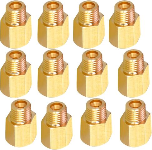 تجهيزات الأنابيب النحاسية AOPANDA، محول تركيب 1/8 إلى 1/4 NPT، أنبوب ذكر 1/8 NPT × أنبوب أنثى 1/4 NPT (4 عبوات). in Kuwait
