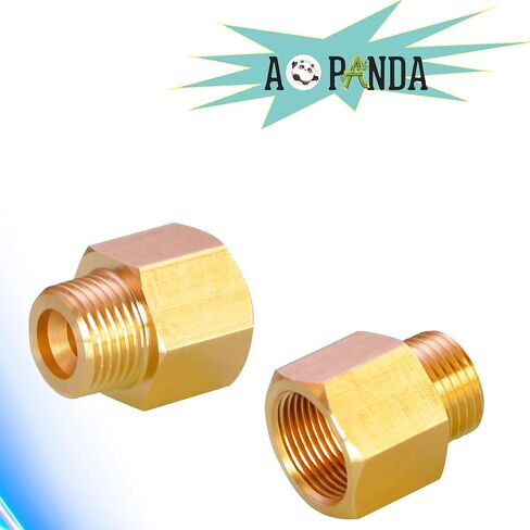 تجهيزات الأنابيب النحاسية AOPANDA، محول تركيب 1/8 إلى 1/4 NPT، أنبوب ذكر 1/8 NPT × أنبوب أنثى 1/4 NPT (4 عبوات). in Kuwait