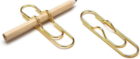 6Pcs Heart-Shaped Metal Pen Clip Set - Multi-Functional Stationery Accessory for Notebooks, Journals, and Office Use in Saudi Arabia