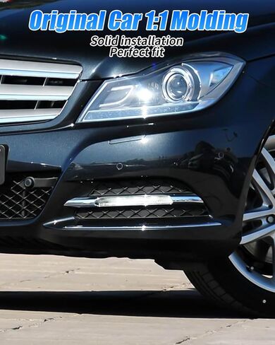 KKTR-CAR LED Daytime Running Lights & Replacement DRL Fog Lamp Kit Compatible with M-ercedes B-enz W204 C-Class (2011-2014), W212 E-Class (2011-2014), W207 E-Coupe (2011-2013) (Left-OE#2049068900) in Saudi Arabia