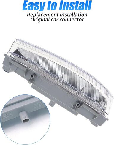 KKTR-CAR LED Daytime Running Lights & Replacement DRL Fog Lamp Kit Compatible with M-ercedes B-enz W204 C-Class (2011-2014), W212 E-Class (2011-2014), W207 E-Coupe (2011-2013) (Left-OE#2049068900) in Saudi Arabia