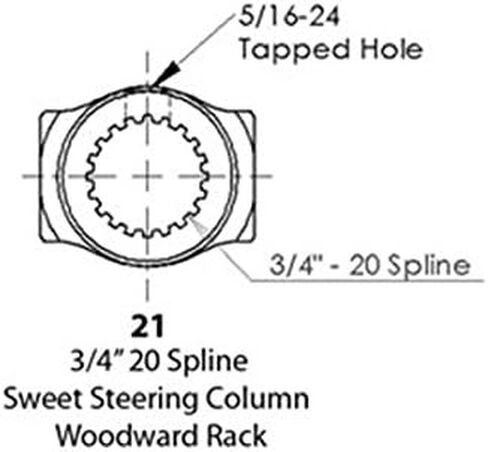 Sweet Mfg 401-50621 وصلة U 3/4-20 X 3/4 ناعمة in Saudi Arabia