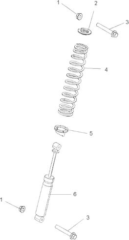 Polaris Ranger 451.4mm Front Shock Extension, Genuine OEM Part 7043394, Qty 1 in Saudi Arabia