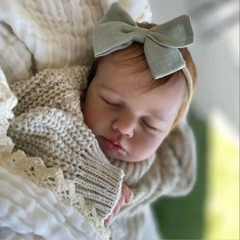 Real Life Reborn Baby Dolls Silicone Full Body Anatomically Correct 20 Inch Realistic Baby Doll Soft Vinyl Lifelike Newborn Babies Dolls Sleeping Girl Toy for Kids in Saudi Arabia