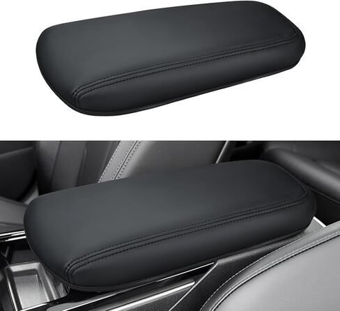 INTGET غطاء وحدة التحكم المركزية 2026 لملحقات Kia K5 2021-2025 2022 2023 2024 جلد لـ K5 GT-Line مسند ذراع السيارة مسند الذراع غطاء صندوق وسادة حماية لمقعد الكلب (وسادة سوداء، 2021+) in Saudi Arabia