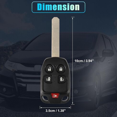 X AUTOHAUX استبدال دخول بدون مفتاح مفتاح السيارة عن بعد فوب 313.8Mhz لهوندا أوديسي EX 2011 2012 2013 in Saudi Arabia