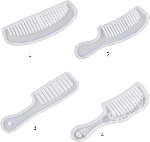 Hair Comb Silicone Mold Crystal Epoxy Resin Casting Mould Hair Styling Tool Silicone Epoxy Casting Resin Mould for Jewelry in Saudi Arabia