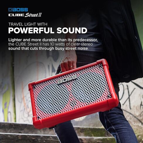 Boss CUBE Street 2-2 x 6.5-inch 10-watt Battery Powered Combo Amp - Black in Saudi Arabia