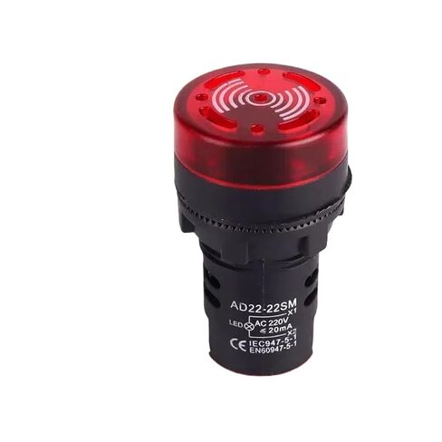 AD16-22SM Buzzer Intermittent with Light LED Flash Sound and Light Alarm AC DC 220V380V24V12V(Acdc12vgreen) in Saudi Arabia