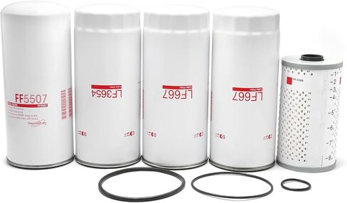 Filter Kit LF667 FF5369 FF5507 LF3654 Fits for D13/D12 Oil & Fuel Change Kit Direct Replacement for Volvo (Replaces 20972293 21707133 21707132) in Saudi Arabia