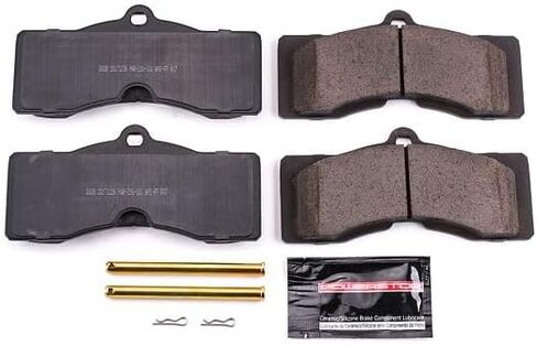 Power Stop Z23-008 Front Z23 Evolution Sport Carbon Fiber Infused Ceramic Brake Pads with Hardware For Chevrolet Cam, Chevrolet Corvette 1963-1982/Chevrolet Cam, Chevrolet Corvette [Model Specific] in Saudi Arabia