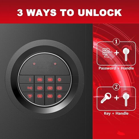 خزانة أسلحة 8-12، آمنة للبنادق والمسدسات، خزائن بندقية إلكترونية للمنزل، خزانة أسلحة طويلة للبندقية، خزانة أسلحة كبيرة مع رف قابل للتعديل، نظام إنذار وكتم صوت مزدوج، وصول سريع in Kuwait