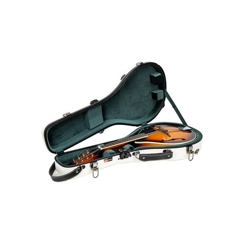 Crossrock Fiberglass A-Style Mandolin Case, with Accessory Compartment, Backpack Straps, TSA Lock-Red (CRF2020MARD) in Saudi Arabia
