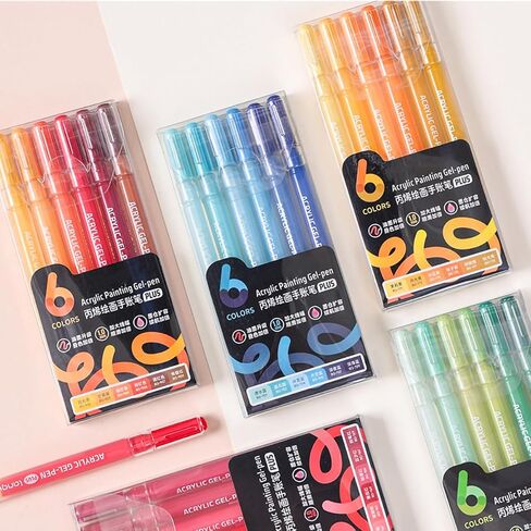 1.0mm Fine Pointed Acrylic Gel Pen Set, 90 Color Optional, Suitable for Writing, Painting, Coloring, Card Making, and Also A Practical Stationery Combination for Students in Saudi Arabia