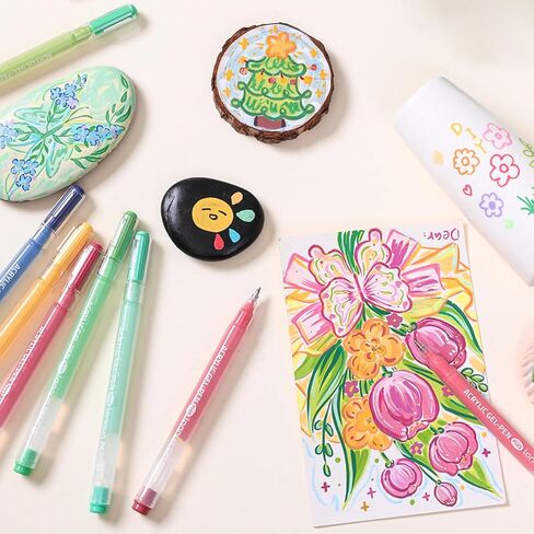 1.0mm Fine Pointed Acrylic Gel Pen Set, 90 Color Optional, Suitable for Writing, Painting, Coloring, Card Making, and Also A Practical Stationery Combination for Students in Saudi Arabia