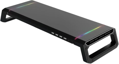 محاور USB شاشات حامل حامل كمبيوتر مع درج تخزين وفتحة هاتف منظمات مكتبية 30 كجم مراقب وزن الدب حامل حامل in Kuwait