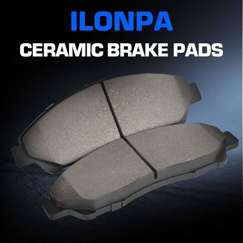 Front Rear Ceramic Disc Brake Pads Set for Acura MDX 2007-2013, for Acura ZDX 2010-2013, for Honda Pilot 2009-2011 8PCS (With Hardware) in Saudi Arabia