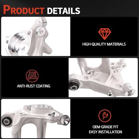 Rear Left & Right Suspension Spindle Steering Knuckle Compatible with 2016-2020 Malibu & 2018-2020 Regal Sportback & 2018-2020 Regal TourX 1.5L 2.0L 3.6L engine, Replace# 22949386 22949387 in Saudi Arabia