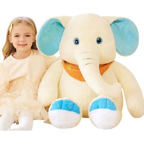 لعبة إيرثساوند العملاقة يونيكورن المحشوة على شكل حيوان، ألعاب ناعمة كبيرة الحجم مقاس 43 بوصة، لعبة قطيفة كبيرة الحجم لطيفة ورقيقة، هدايا للأطفال in Kuwait