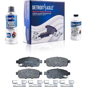 Detroit Axle - Rear Brake Pads for Chevy Cruze Limited Orlando Sonic Trax Volt Buick Cascada Encore Verano Cadillac ELR Ceramic Brake Pads w/Hardware Replacement in Saudi Arabia