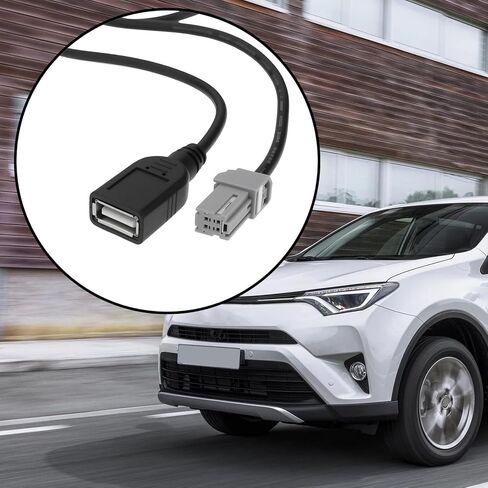eMagTech 4-Pin Plug Audio Cable Female USB Cable Extension Cable متوافق مع Toyota Camry RAV4 in Saudi Arabia