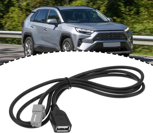 eMagTech 4-Pin Plug Audio Cable Female USB Cable Extension Cable متوافق مع Toyota Camry RAV4 in Saudi Arabia