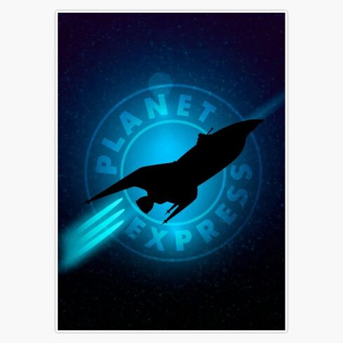 Magnet Planet Express Magnetic Vinyl Sticker 5" in Saudi Arabia