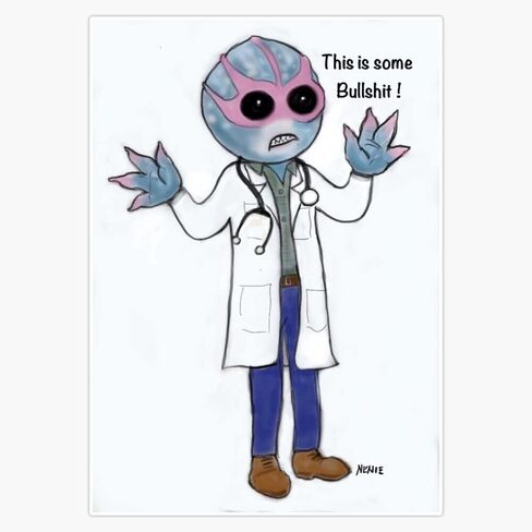 Magnet New Town Doctor Resident Alien Magnetic Vinyl Sticker 5" in Saudi Arabia