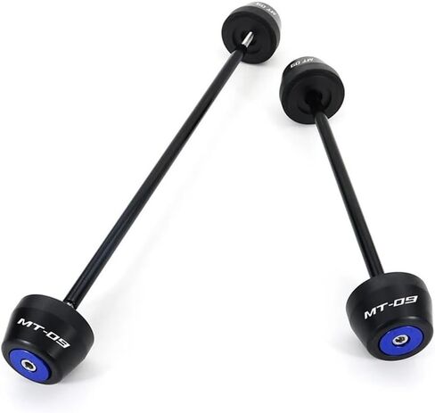 المتزلجون المحور لـ Yam & aha MT-09 MT09 FZ-09 FZ09 2014-2024 دراجة نارية الجبهة والخلفية شوكة المتزلجون تحطم حامي المحور الأمامي الخلفي المتزلجون in Saudi Arabia
