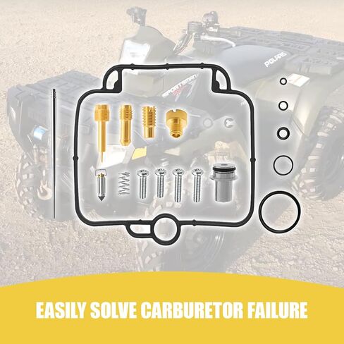 طقم إعادة بناء المكربن ​​متوافق مع Sportsman 500 4x4 DUSE HO 2001 Sportsman 500 4x4 HO AA- AC- AE- AG 2004 Polaris Sportsman 500 4x4 DUSE 2002 استبدال 26-1012 in Kuwait