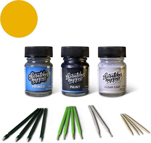 طقم طلاء ScratchesHappen Exact-Match Touch Up - لون برتقالي داكن معدني (LP/M7280A) ثلاثي الطبقات لفورد - المفضل (طلاء + طبقة شفافة + برايمر) in Saudi Arabia