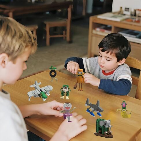 8 Pcs Italian Brainrot Action Building Blocks Set，Tralalero Tralala Collectible Figurines.Viral Desk Decor Gift，for Kids Boys, Girls and Adults in Saudi Arabia