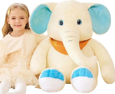 لعبة إيرثساوند العملاقة يونيكورن المحشوة على شكل حيوان، ألعاب ناعمة كبيرة الحجم مقاس 43 بوصة، لعبة قطيفة كبيرة الحجم لطيفة ورقيقة، هدايا للأطفال in Kuwait