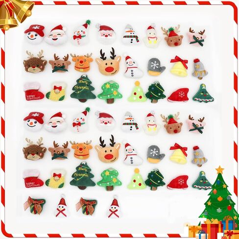 52 Pack Christmas Plushies，Christmas Tree Decorations，Christmas Small Stuffed Animals，Mini Stuffed Animals Bulk，Mini 2025 for Grandkids Teens Women Men in Saudi Arabia
