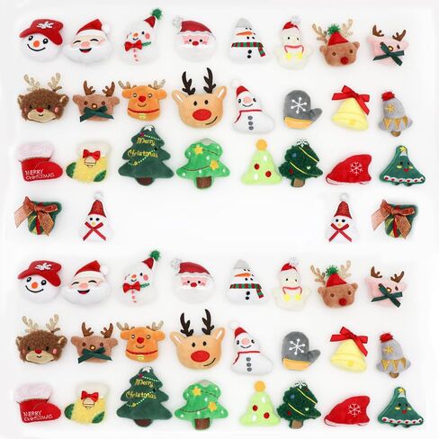 52 Pack Christmas Plushies，Christmas Tree Decorations，Christmas Small Stuffed Animals，Mini Stuffed Animals Bulk，Mini 2025 for Grandkids Teens Women Men in Saudi Arabia